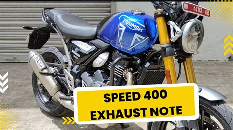 Triumph Speed Exhaust Note Video