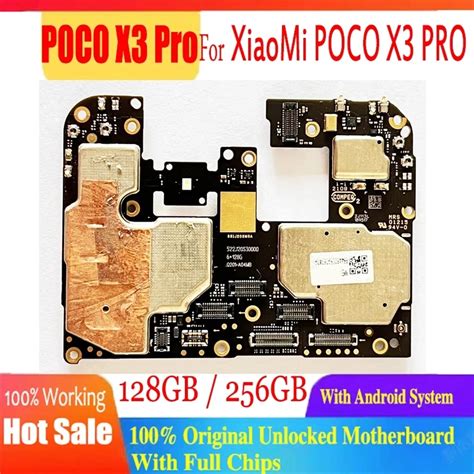 Placa Base Original Desbloqueada Para Xiaomi Poco X3 Pro 128GB 256GB