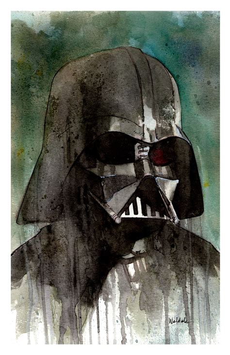 Darth Vader Watercolor Painting