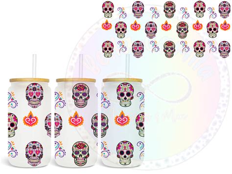 Skulls Uv Dtf Cup Wrap Bella Camila Accessories And More