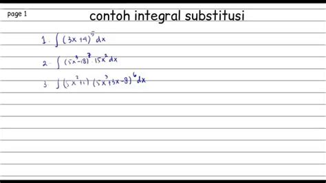 Matematika Lanjutan Kalkulus 2 13 Teknik Integral Contoh Integral