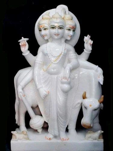 White Hindu Dutta Bhagwan Statue For Worship Size Inch At Rs