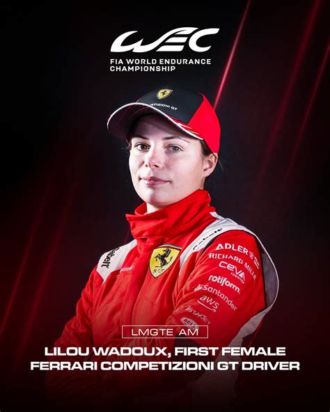 FIA World Endurance Championship On Twitter Lilou Wadoux Signs With