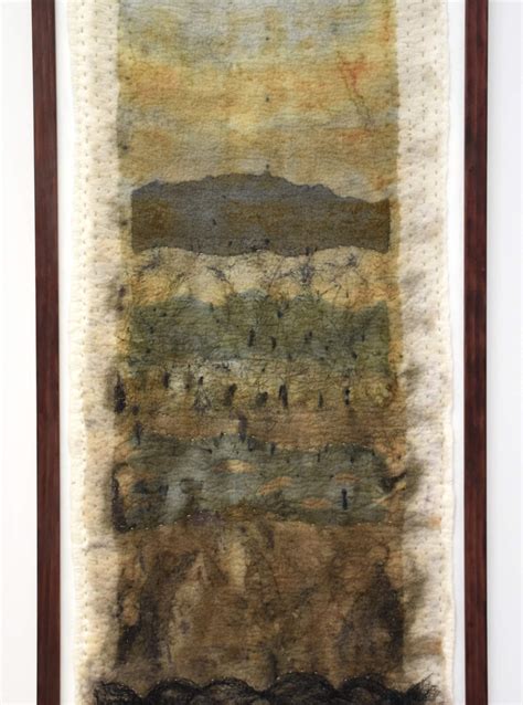 Eco Printed Contemporary Felt Art Wall Art Felt