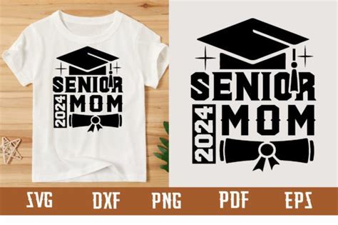 Senior 2024 Mom Svg Design Graphic By Binasvgbundle Creative Fabrica