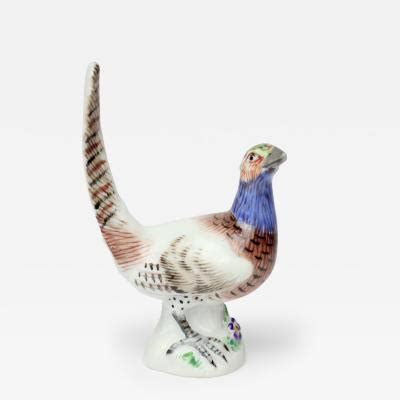 Meissen Porcelain Manufactory Meissen Porcelain Miniature Pheasant