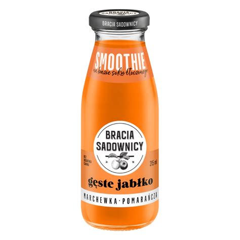 Smoothie Gęste jabłko marchewka pomarańcza Bracia Sadownicy 215ml