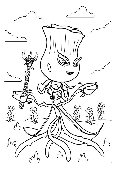 Plants Vs Zombies Coloring Pages