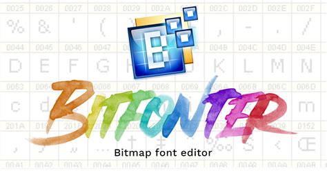 Bitfonter 3 Professional Bitmap And Color Font Editor For Mac And Windows