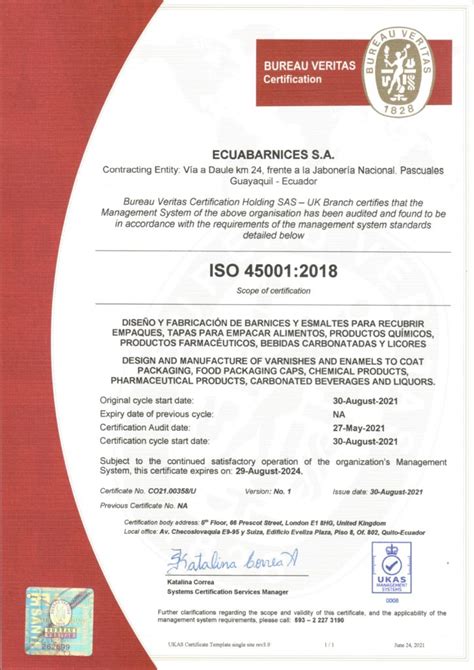 Certificaci N En Normas Iso Ecuabarnices