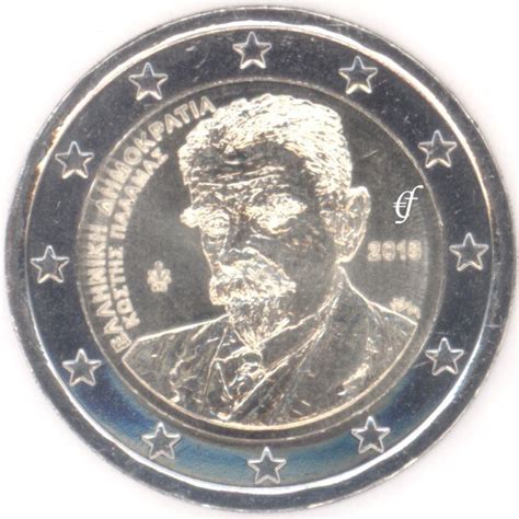 2 Euro Gedenkmünze Griechenland 2018 Kostis Palamas eurofischer