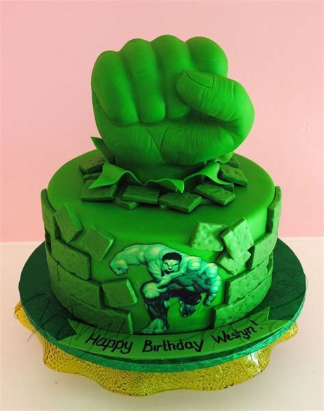 25 Ways To Make A Great Incredible Hulk Birthday Cake Hulk Birthday