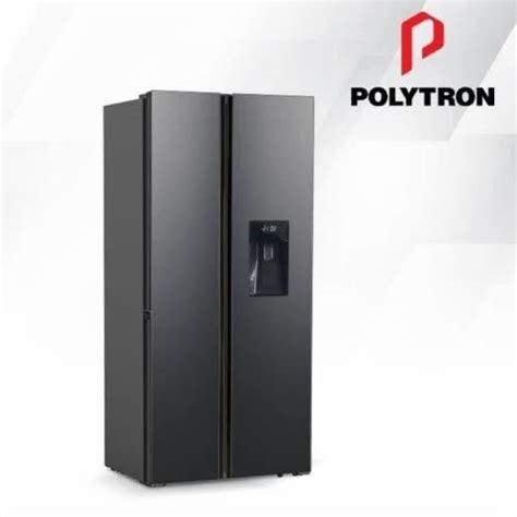 Jual Kulkas POLYTRON PRS 480 X New Belleza Inverter 2 Pintu Side By