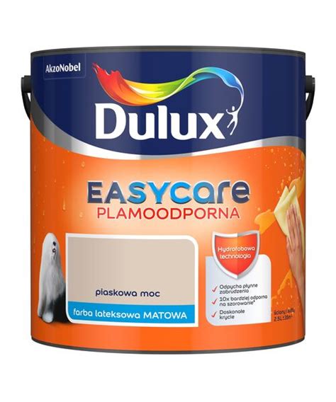 Farba Lateksowa Easycare Plamoodporna Piaskowa Moc L Dulux