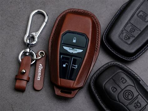 Aston Martin Key Fob Cover Leather Key Case For Aston Martin Dbx Db9