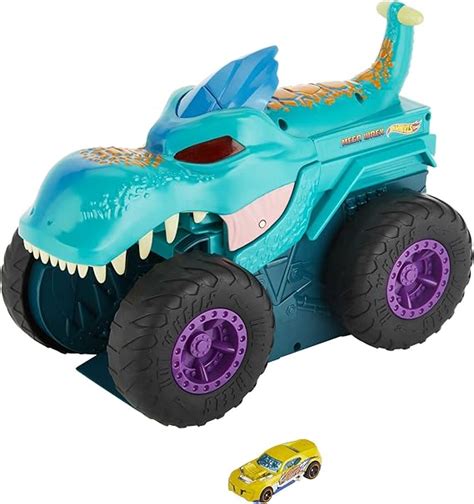 Amazon Hot Wheels Monster Trucks Car Chompin Mega Wrex Large Toy Monster Truck Toy Car