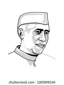 Jawaharlal Nehru Pencil Sketch