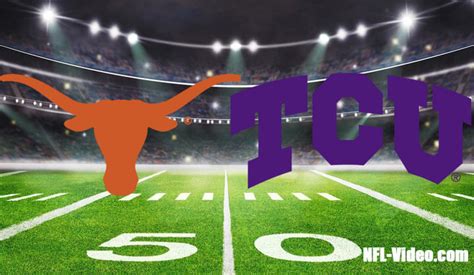 Texas Vs Tcu Football Week 11 2023 Full Game Replay Ncaa College