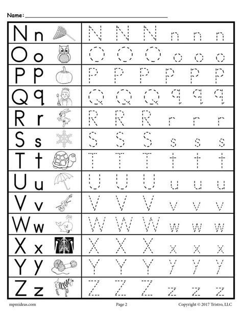 Tracing Uppercase And Lowercase Letters