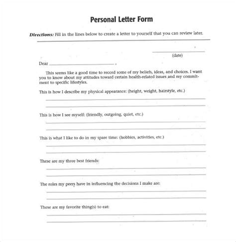 44 Personal Letter Templates Pdf Doc Free And Premium Templates