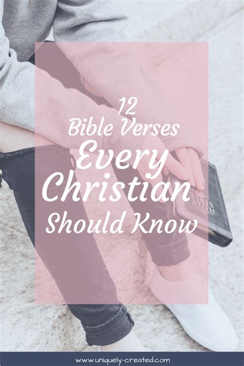 12 Bible Verses Every Christian Should Know – According to Tish