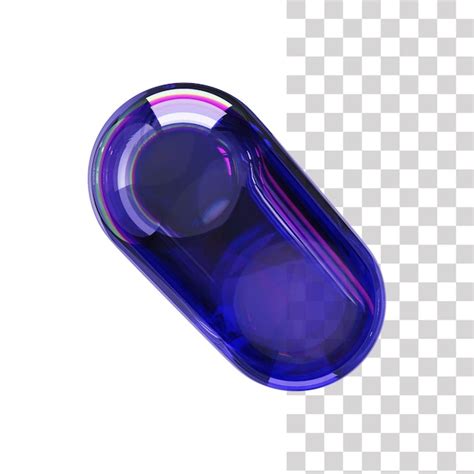 Premium PSD 3d Abstract Pill Illustration