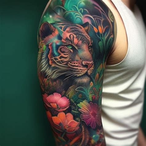 62 Tiger Sleeve Tattoo Ideas - TattooClue.com