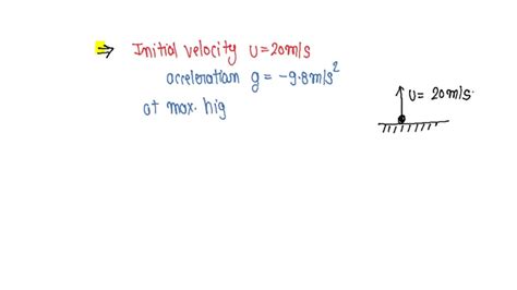 SOLVED A Ball Is Thrown Vertically Upwards With A Velocity Of 20 M S