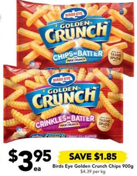 Birds Eye Golden Crunch Chips 900g Offer At Drakes