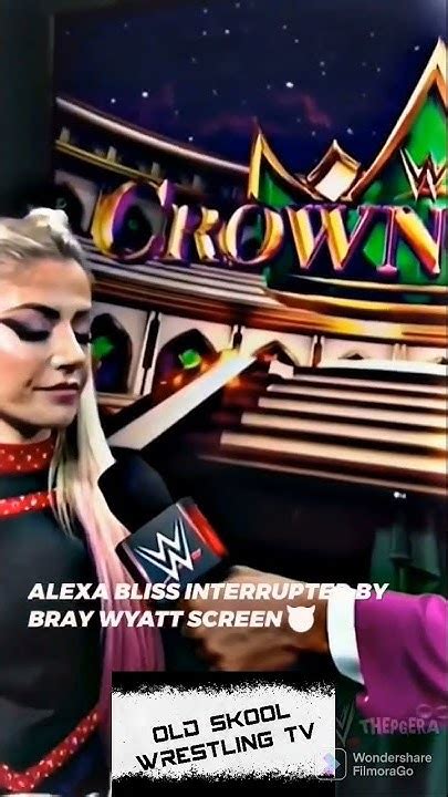 Alexa Bliss Joining Bray Wyatt Again Wyatts Symbol Interrupts Interview Wwe Alexabliss