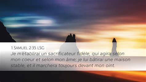 1 Samuel 2:35 LSG Desktop Wallpaper - Je m'établirai un sacrificateur ...