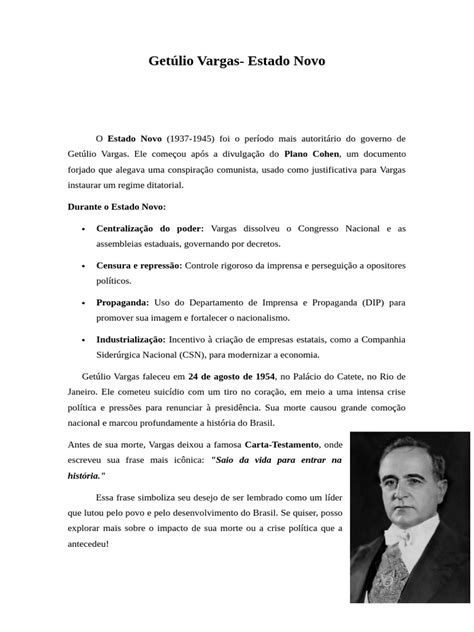 Como Getúlio Vargas Via O Comunismo
