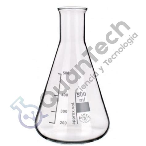 MATRAZ ERLENMEYER GRADUADO DE 500 ML Quantech