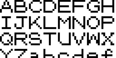 Pokemon Gameboy Fontstruct