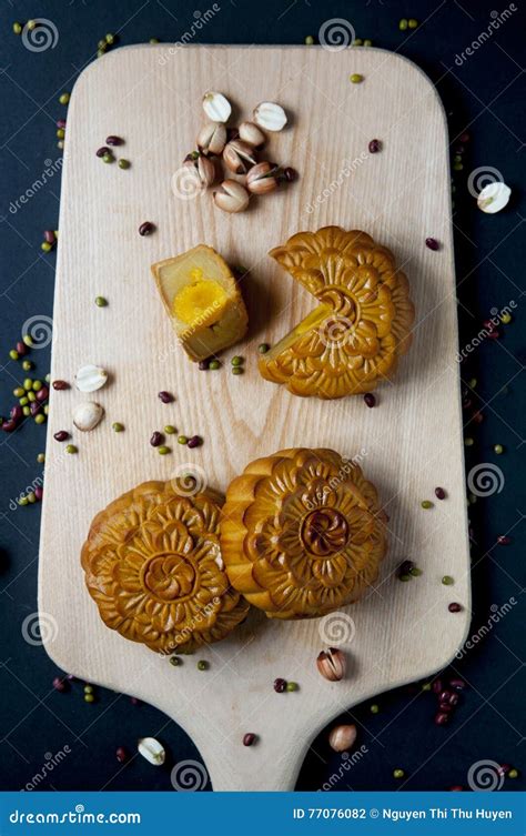 Traditional moon cakes stock photo. Image of concept - 77076082