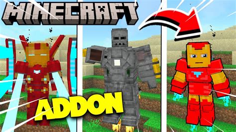 MELHOR ADDON MOD DO HOMEM DE FERRO PARA MINECRAFT PE 1 20 Minecraft