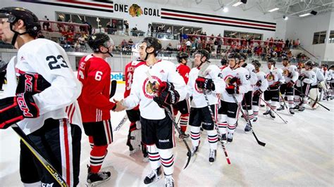 Blackhawks Development Camp 2024 Caron Cristie