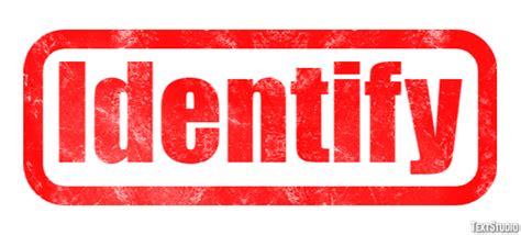 identify text effect  logo design word