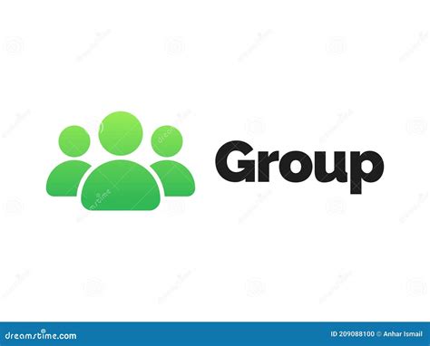 Group Logo Design stock vector. Illustration of friendship - 209088100