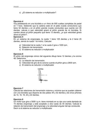 Ejercicios Mecanismos PDF