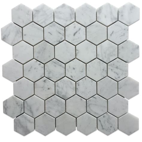 Carrara Marble Hexagon Mosaic Wholesale Marble Tiles