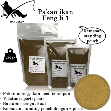 Jual Pelet Feng Li 1 Umpan Pakan Ikan Udang Akuarium Hias Kecil Bibit