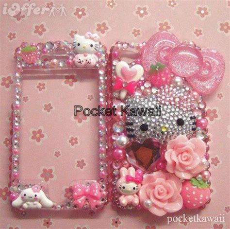 Crystal Big Bow Hello Kitty Iphone 4s Bling Phone Case Iphone 4s