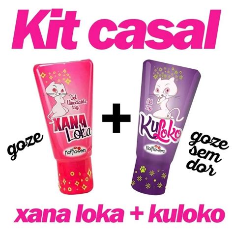 kit Xana Loka ku loko Excitante anestésico Anal Sex shop Shopee Brasil