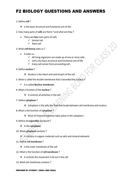 Form 2 Biology 11 Pdf