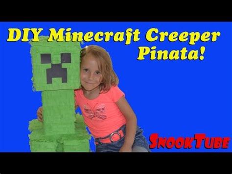 Diy Minecraft Creeper Pinata Tutorial Youtube