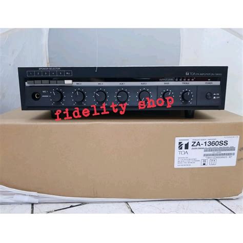 Jual Power Amplifier TOA ZA 1360 SS 360 Watt ORIGINAL Di Lapak