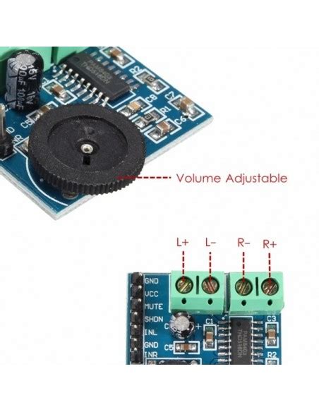 Arduino Modulo Amplificador Audio Stereo Pam8403 3w 3w Control De Volumen