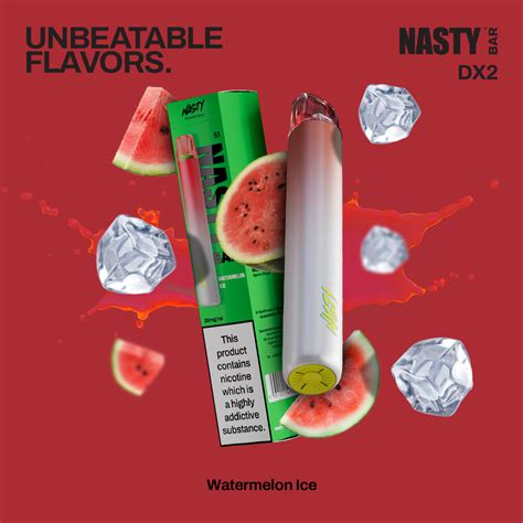 Watermelon Ice Nasty Dx2 Disposable Vape Ncigstore