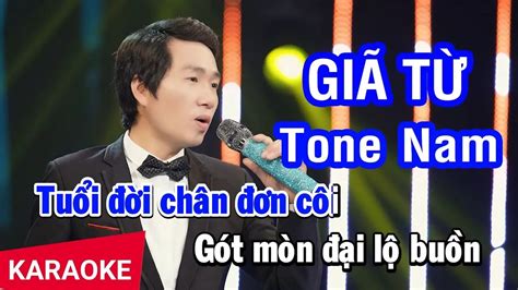 Karaoke Gi T Tone Nam Xu N Th Ng Nhan Ktv Youtube